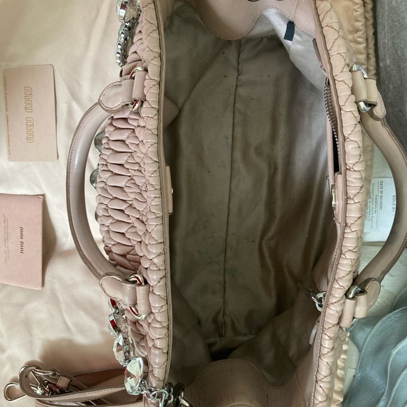 Miu Miu Matelasse nappa crystal handbag/cross-body - Picture 12 of 14